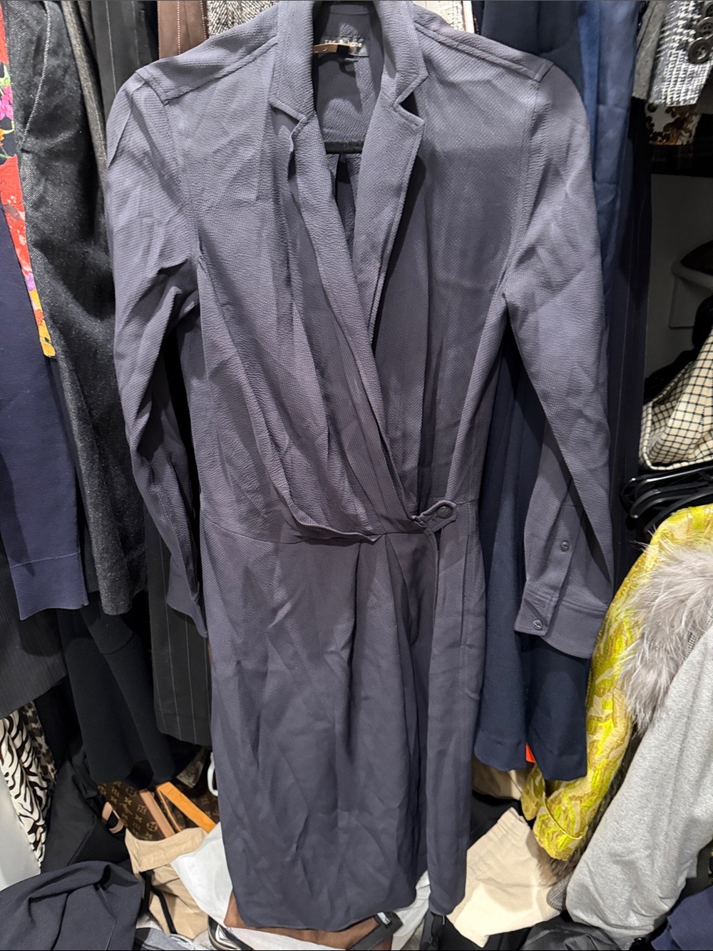 Rag & Bone Women's Wrap dress - Slate Blue